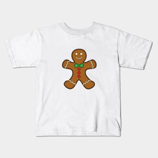 Happy Gingerbread Man Kids T-Shirt